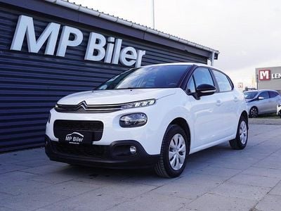 Hvid Brugt 2019 Citroën C3 PureTech Hatchback | 74.900 kr. (Fair pris)