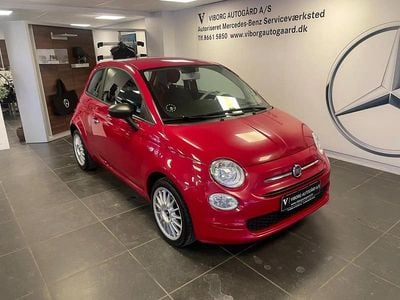 Rød Brugt 2018 Fiat 500 Pop Hatchback | 84.900 kr. (Fair pris)