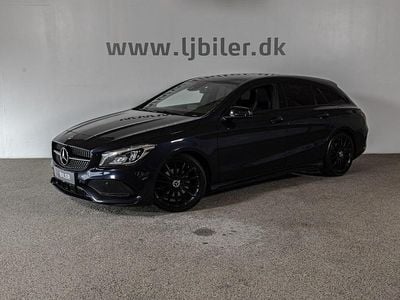 Mørkblåmetal Brugt 2018 Mercedes CLA220 Shooting Brake AMG line Stationcar | 219.800 kr. (Super pris)