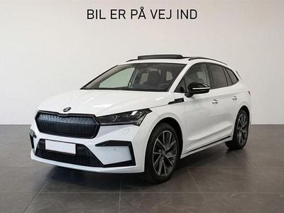 Hvid Brugt 2022 Skoda Enyaq iV SportLine SUV | 274.900 kr. (Lidt for dyr)