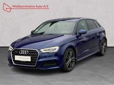 Brugt Audi A3 Sportback Sport 190 HK (139 kW) 2019 Hvid, filmet blå Hatchback