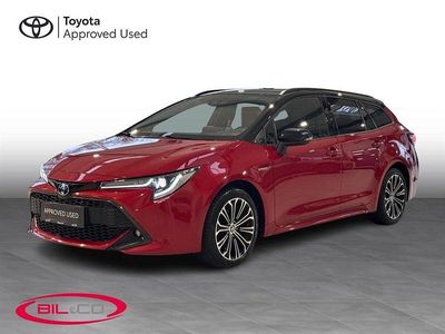 Rød/sort tag Brugt 2020 Toyota Corolla H3 Stationcar | 209.900 kr. (Dyr)