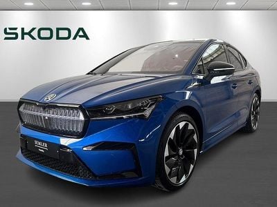 Blåmetal Brugt 2023 Skoda Enyaq iV SportLine SUV | 319.900 kr. (Lidt for dyr)