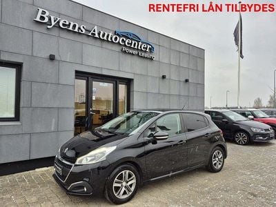 Brugt Peugeot 208 Allure Sky 82 HK (60 kW) 2016 Sort Hatchback