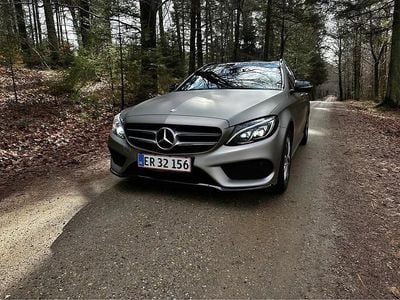Brugt Mercedes C250 AMG line 211 HK (155 kW) 2016 Sort Stationcar