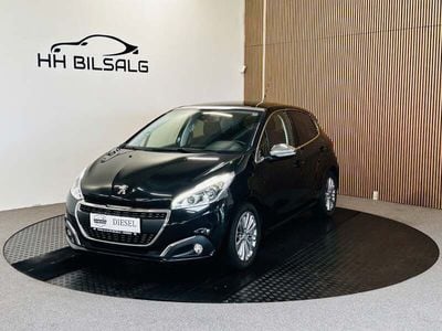 Sort Brugt 2017 Peugeot 208 Desire Sky Hatchback | 74.700 kr. (Fair pris)