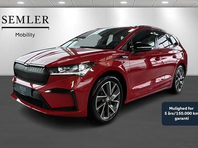 Rødmetal Brugt 2024 Skoda Enyaq iV SportLine SUV | 374.800 kr. (Fair pris)