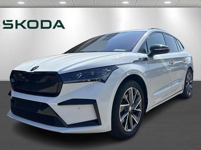 Hvid Brugt 2024 Skoda Enyaq iV SportLine SUV | 389.900 kr. (Fair pris)