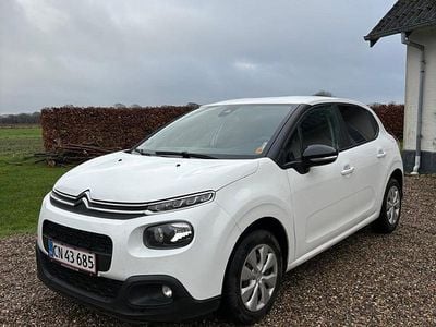 Hvid Brugt 2019 Citroën C3 PureTech Hatchback | 64.900 kr. (Super pris)