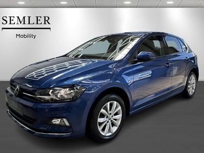 Blåmetal Brugt 2021 VW Polo Highline Hatchback | 169.900 kr. (God pris)