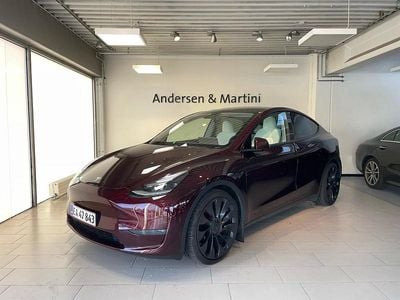 Midnight cherry red Brugt 2023 Tesla Model Y Performance SUV | 344.400 kr. (Dyr)