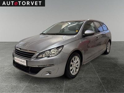 Sølvmetal Brugt 2017 Peugeot 308 Allure Sky Stationcar | 62.700 kr. (Super pris)