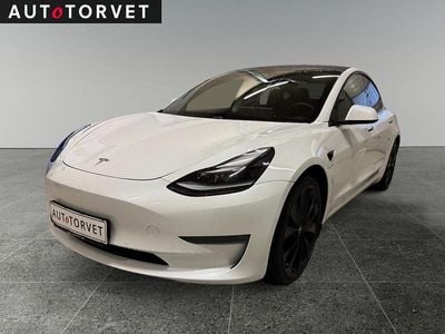 Hvid Brugt 2020 Tesla Model 3 Long Range AWD Sedan | 127.900 kr. (Super pris)