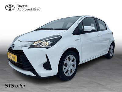 Brugt Toyota Yaris Hybrid H2 100 HK (73 kW) 2017 Pure white Hatchback