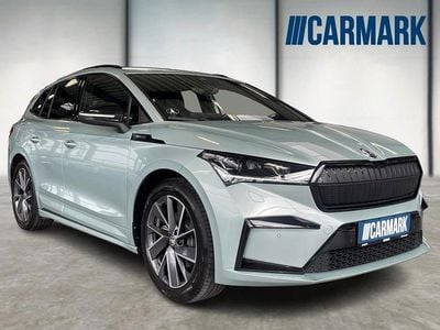 Blåmetal Brugt 2021 Skoda Enyaq iV SportLine SUV | 198.900 kr. (God pris)