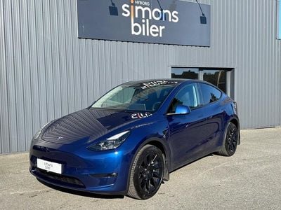 Blåmetal Brugt 2022 Tesla Model Y Long Range AWD SUV | 269.900 kr. (Lidt for dyr)