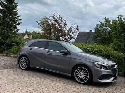 Brugt Mercedes A200 AMG 136 HK (100 kW) 2018 Sort Hatchback