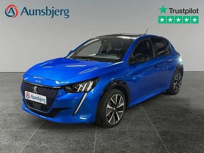 Brugt Peugeot e-208 GT 100 kW (136 HK) 2022 Blå metal Hatchback