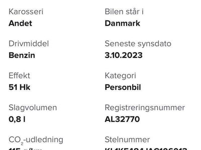 Brugt Chevrolet Matiz 52 HK (38 kW) 2009 Hatchback