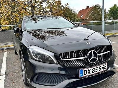 Brugt Mercedes A200 AMG line 156 HK (114 kW) 2016 Sort Hatchback