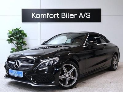 Sort Brugt 2016 Mercedes C200 AMG line Cabriolet | 329.900 kr.
