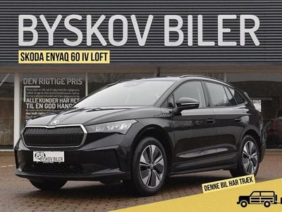 Brugt Skoda Enyaq iV Loft 131 kW (179 HK) 2022 Sortmetal SUV