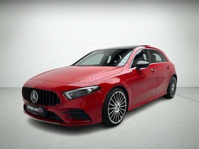 Rød Brugt 2018 Mercedes A200 AMG line Hatchback | 259.980 kr. (Dyr)