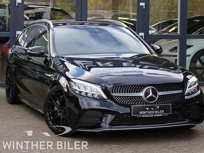 Sortmetal Brugt 2020 Mercedes C300e AMG line Stationcar | 239.900 kr. (Lidt for dyr)