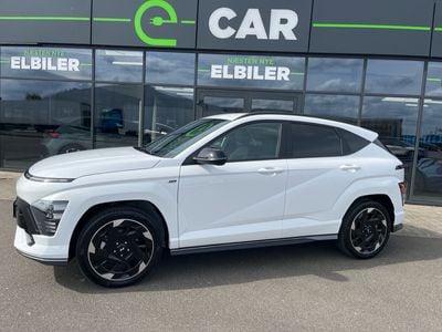 Hvid Ny 2025 Hyundai Kona N Line SUV | 299.500 kr. (Fair pris)