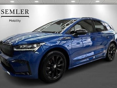 Blåmetal Brugt 2022 Skoda Enyaq iV SportLine SUV | 249.900 kr. (Dyr)