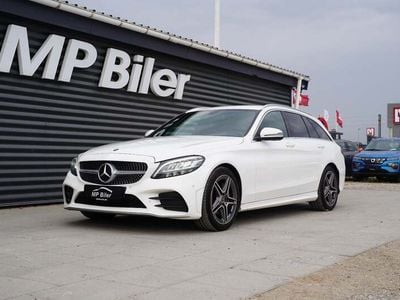 Hvid Brugt 2019 Mercedes C220 AMG line Stationcar | 279.900 kr. (Fair pris)
