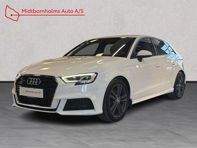 Brugt Audi A3 Sportback Sport 190 HK (139 kW) 2019 Hvid, filmet blå Hatchback