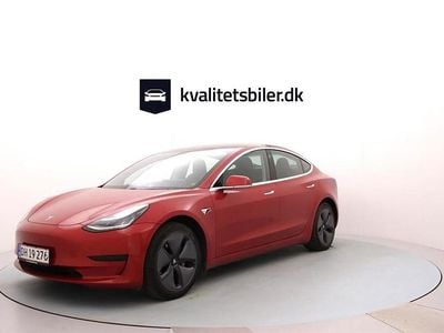 Brugt Tesla Model 3 Standard Range Plus 239 kW (325 HK) 2021 Rødmetal Sedan