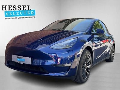 Blå Brugt 2022 Tesla Model Y Long Range SUV | 254.900 kr. (God pris)