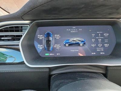 Deep Blue Metallic Brugt 2015 Tesla Model S Long Range AWD Sedan | 235.000 kr.
