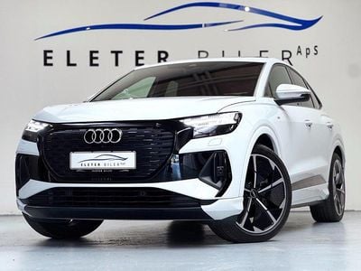 Hvid Brugt 2022 Audi Q4 Sportback e-tron S-Line SUV | 389.900 kr.
