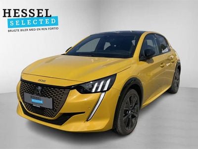 Gulmetal Brugt 2023 Peugeot e-208 GT Hatchback | 165.200 kr. (Fair pris)