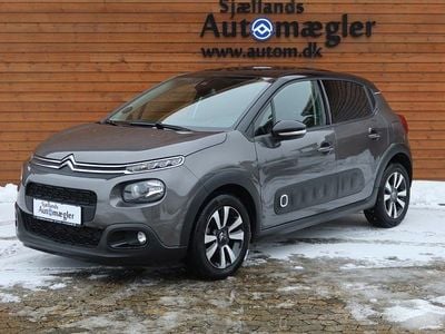 Brugt Citroën C3 PureTech 110 HK (80 kW) 2019 Gråmetal Hatchback