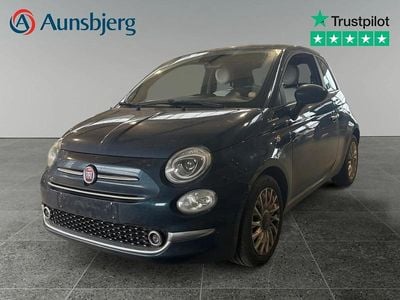 Blå Brugt 2021 Fiat 500 Dolcevita Hatchback | 89.500 kr. (Super pris)