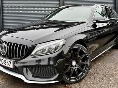Brugt Mercedes C220 AMG line 170 HK (125 kW) 2015 Sort Stationcar