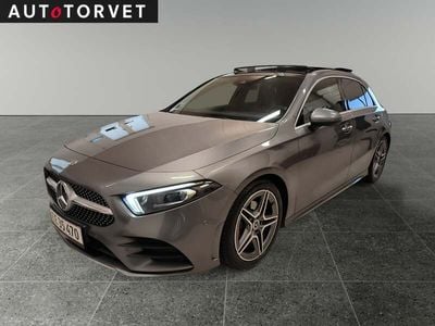 Gråmetal Brugt 2018 Mercedes A180 AMG line Hatchback | 264.700 kr.