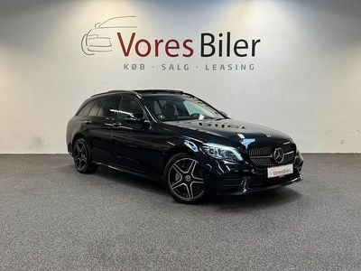 Sortmetal Brugt 2020 Mercedes C300e AMG line Stationcar | 349.900 kr. (Dyr)