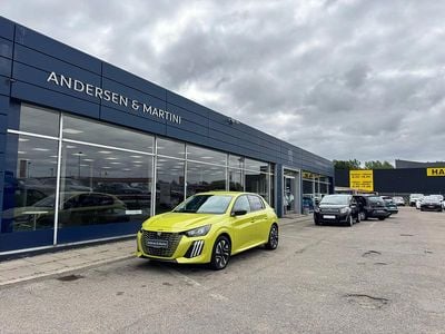 Brugt Peugeot e-208 Style 100 kW (136 HK) 2024 Gul Hatchback