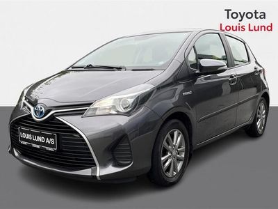 brugt Toyota Yaris Hybrid 1,5 VVT-I E-CVT 100HK 5d Aut. A++