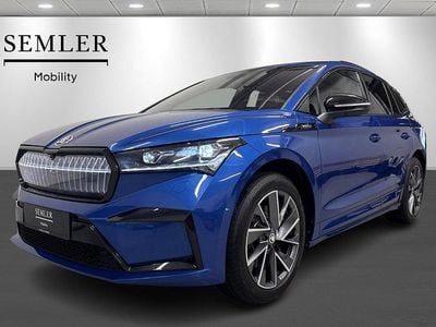 Brugt Skoda Enyaq iV SportLine 210 kW (286 HK) 2024 Blåmetal SUV