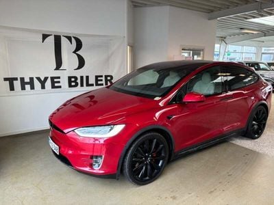 Rød Brugt 2020 Tesla Model X Performance SUV | 449.900 kr. (God pris)