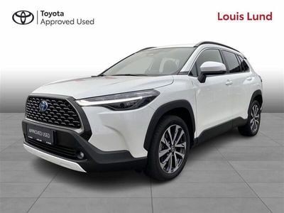 Platinum pearl white Brugt 2024 Toyota Corolla Cross Comfort SUV | 349.900 kr. (Lidt for dyr)