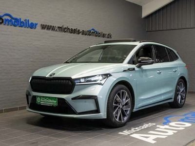 Sølvmetal Brugt 2022 Skoda Enyaq iV SportLine SUV | 259.900 kr. (Fair pris)