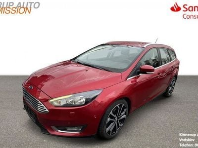 Rød Brugt 2017 Ford Focus Titanium Stationcar | 99.900 kr.