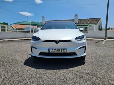 hvid Brugt 2023 Tesla Model X Plaid SUV | 300.000 kr.
